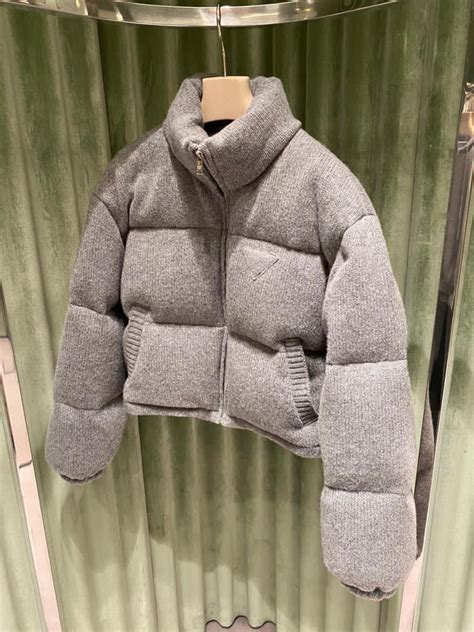 prada down jacket review|prada cashmere puffer jacket.